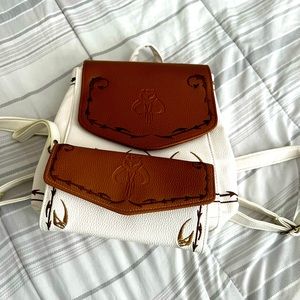 Star Wars: Mandalorian wallet AND mini backpack By Danielle Nicole